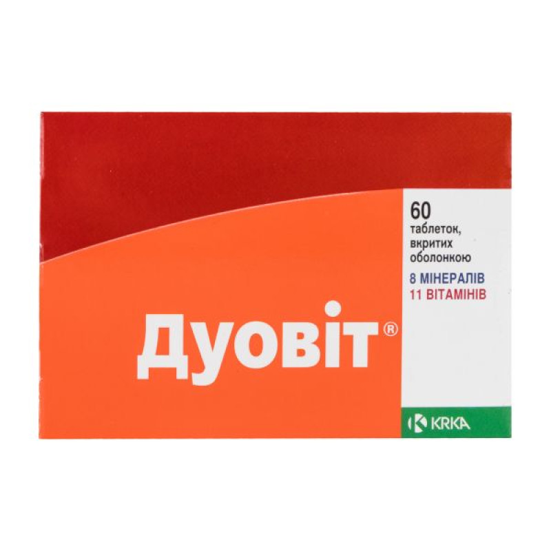 Дуовит таблетки покрытые оболочкой комби-упаковка №60