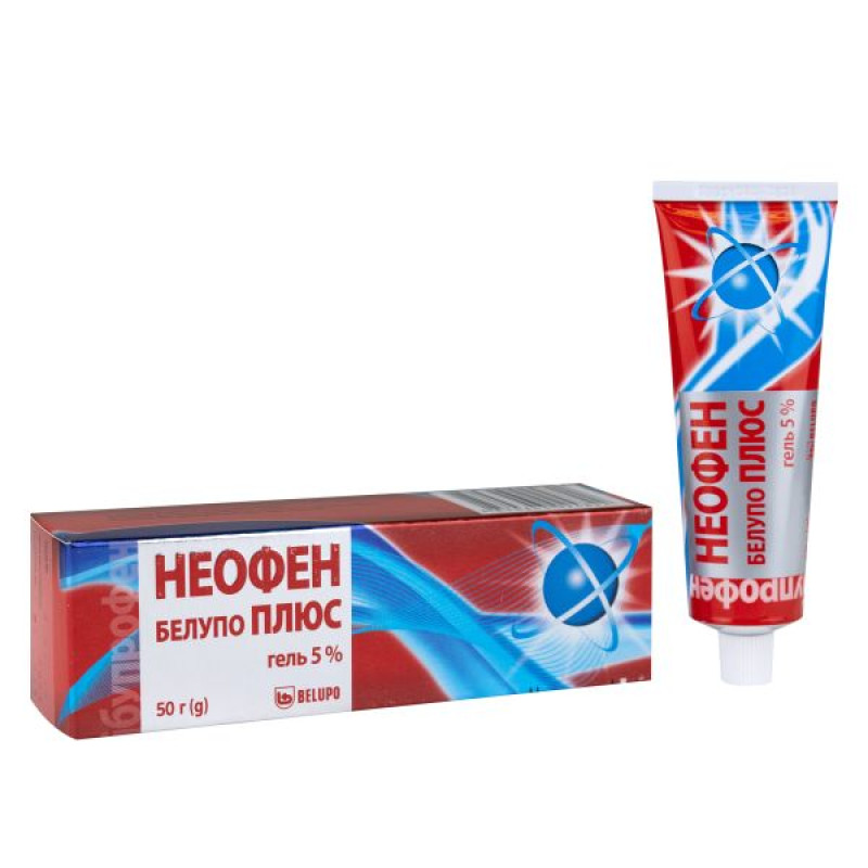 Неофен Белупо плюс гель для наружного применения 50 мг/г туба 50 г