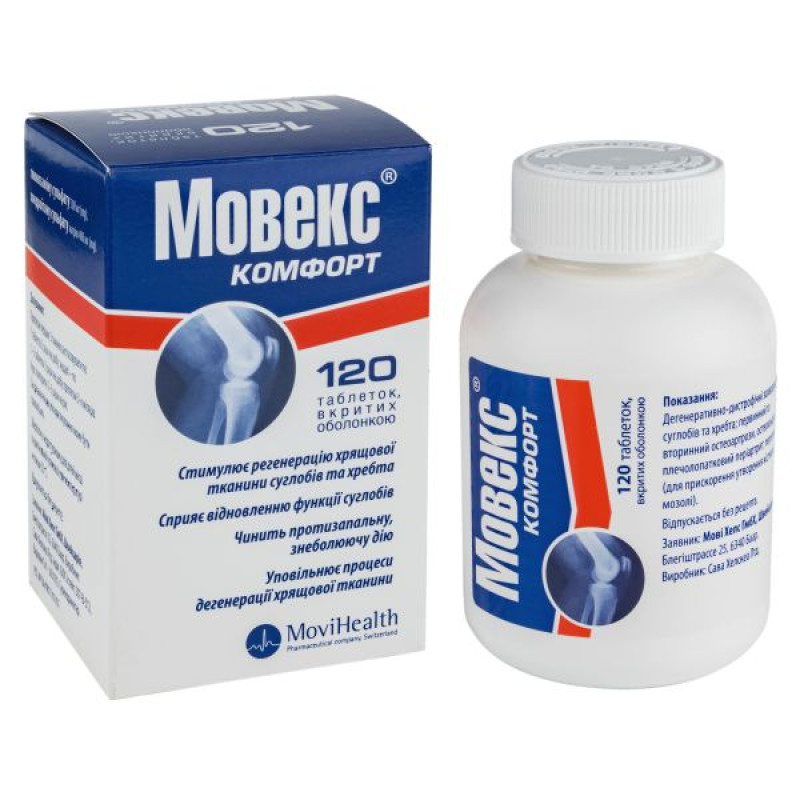 Мовекс Комфорт таблетки покрытые оболочкой банка №120