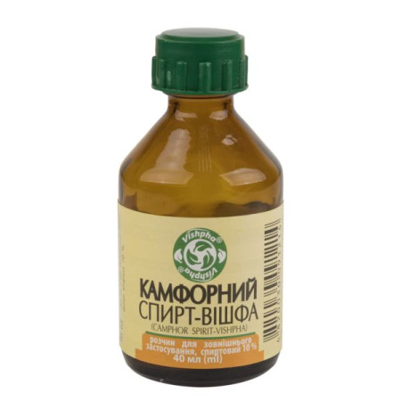 Camphor alcohol-Vishfa alcohol solution for external use 10% bottle 40 ml