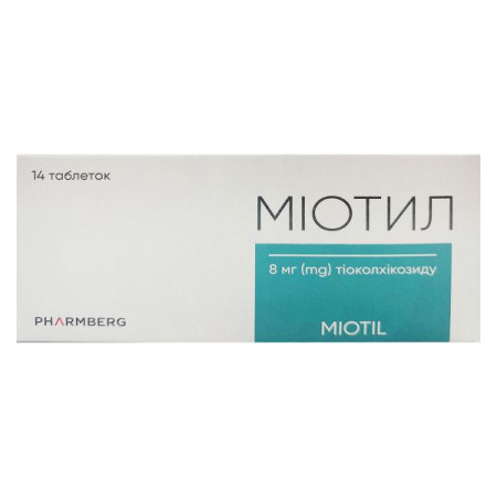Myotil tablets 8 mg No. 14