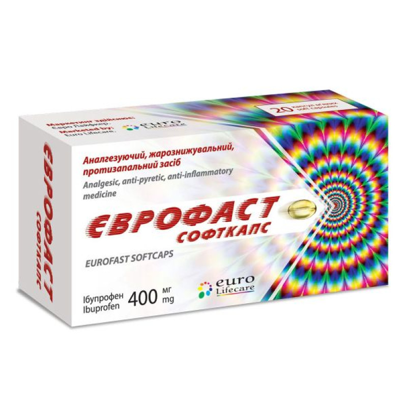 Eurofast softcaps capsules 400 mg blister No. 20
