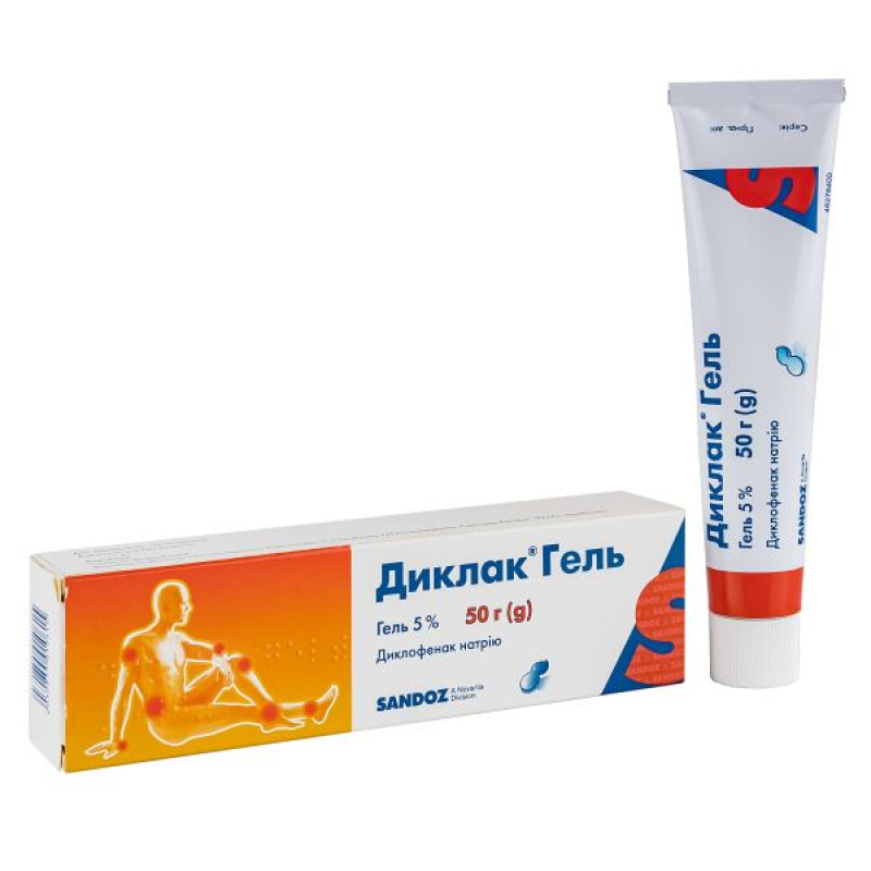 Диклак гель 5 % туба 50 г