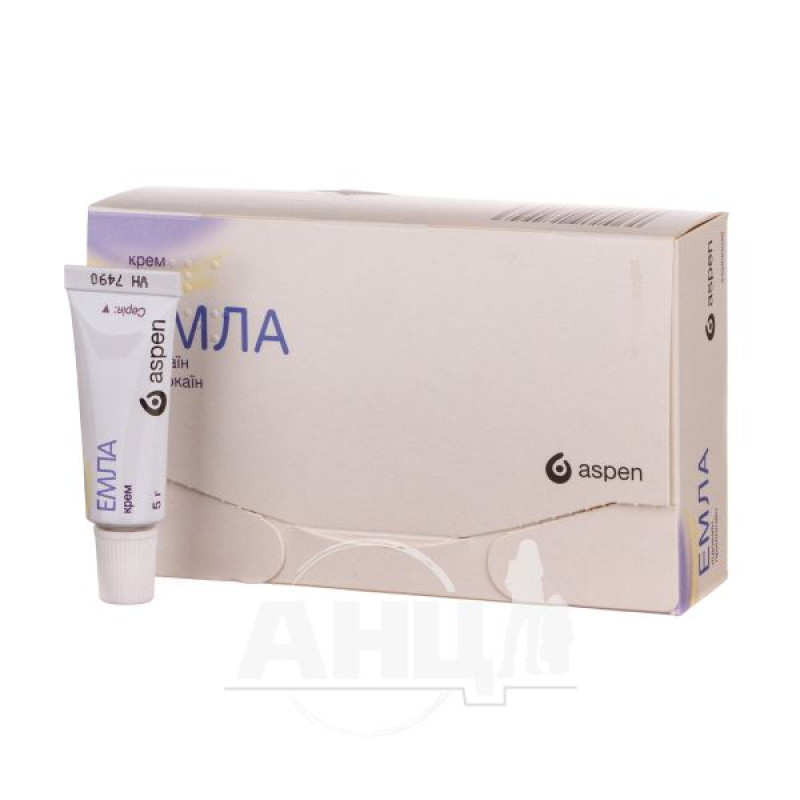 Emla cream tube 5 g + 12 stickers No. 5