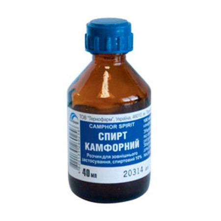 Camphor alcohol solution for external use 10% bottle 40 ml