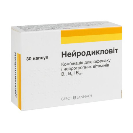 Neurodiclovit capsules blister No. 30