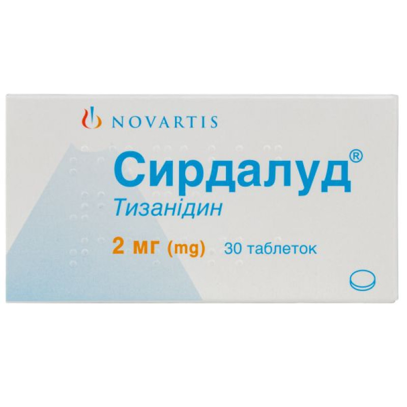 Sirdalud tablets 2 mg blister No. 30