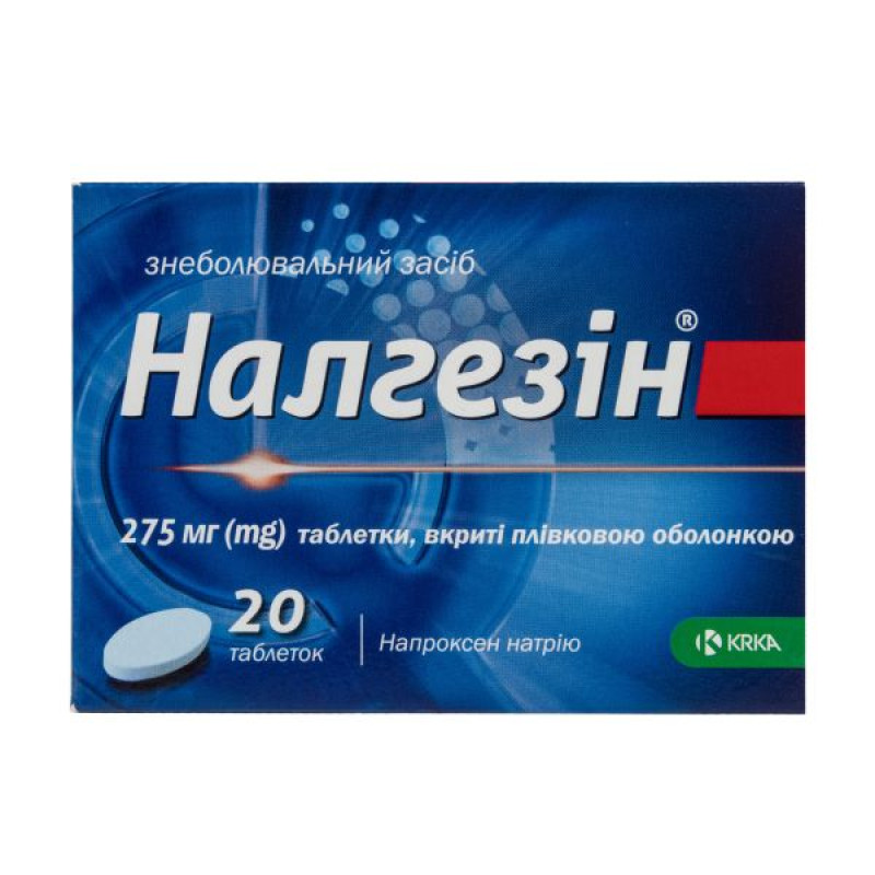 Nalgesin film-coated tablets 275 mg blister No. 20