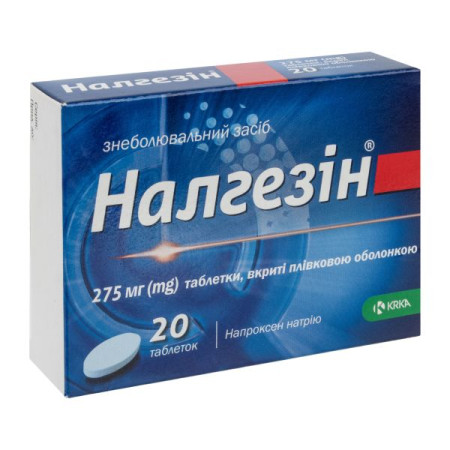 Nalgesin film-coated tablets 275 mg blister No. 20