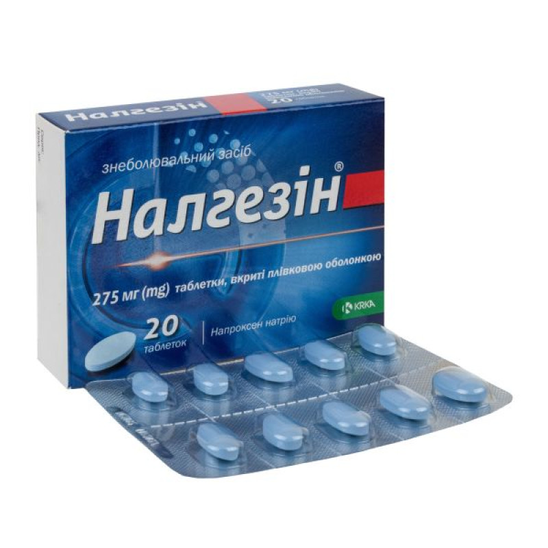 Nalgesin film-coated tablets 275 mg blister No. 20