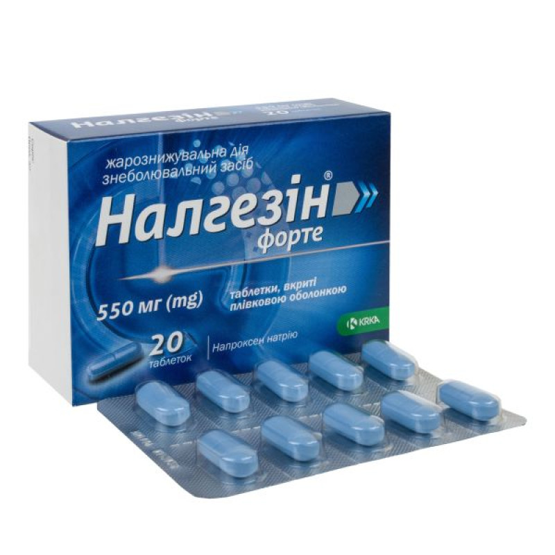 Nalgesin forte film-coated tablets 550 mg No. 20