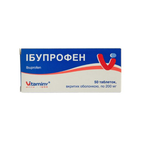 Ibuprofen film-coated tablets 200 mg blister No. 50