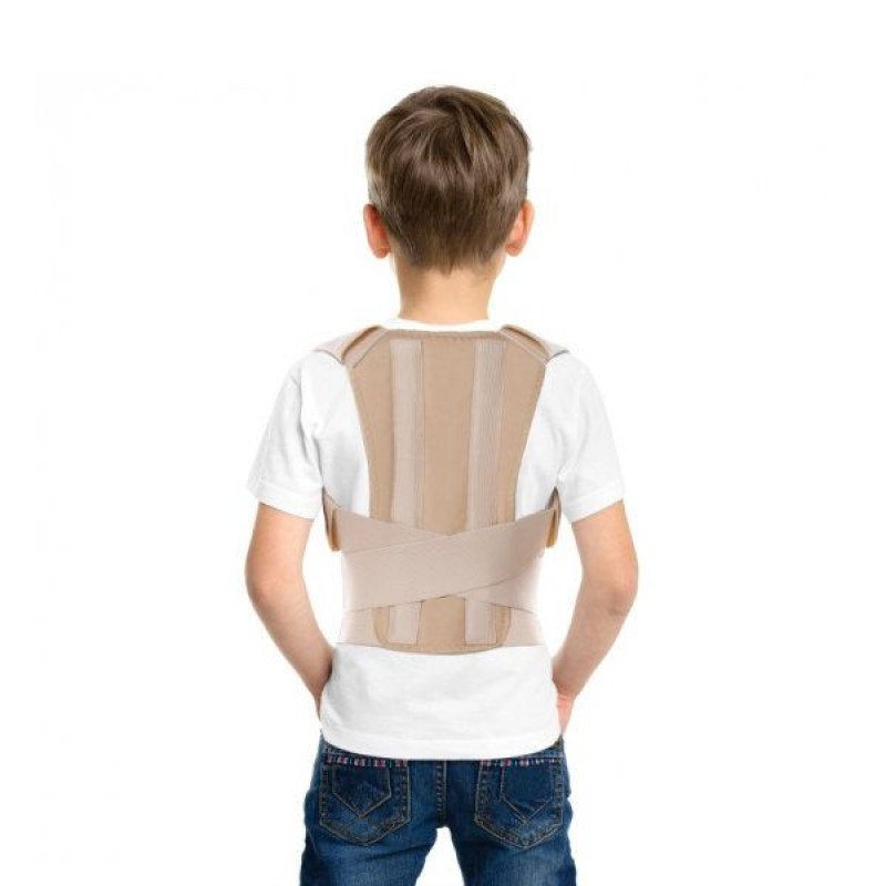 Toros-Group posture correction corset with stiffening ribs, size 1, children's beige