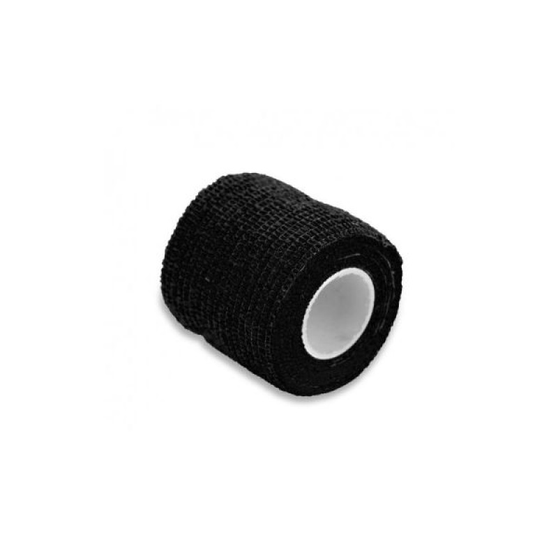 Low-stretch elastic adhesive bandage 5 cm x 5 m black