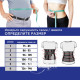 Supportive bandage with rigid fixation corset black size 3