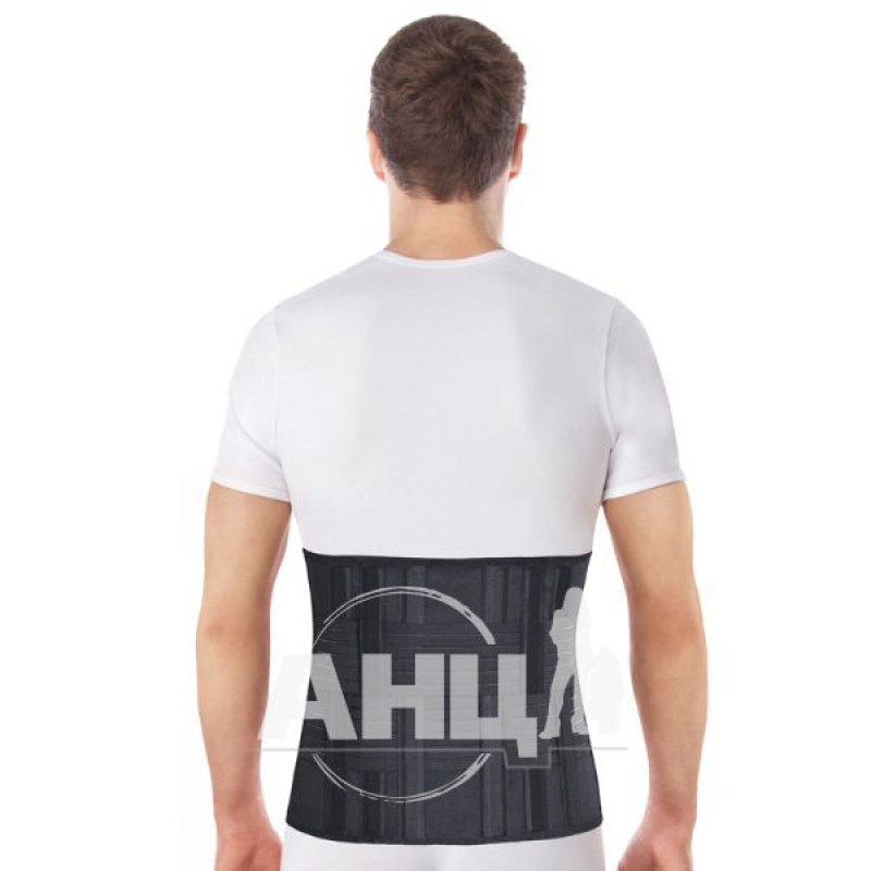 Supportive bandage with rigid fixation corset black size 3