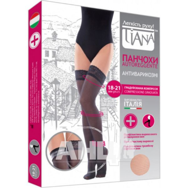 Tiana compression stockings 18-21mm 140 den beige size 4