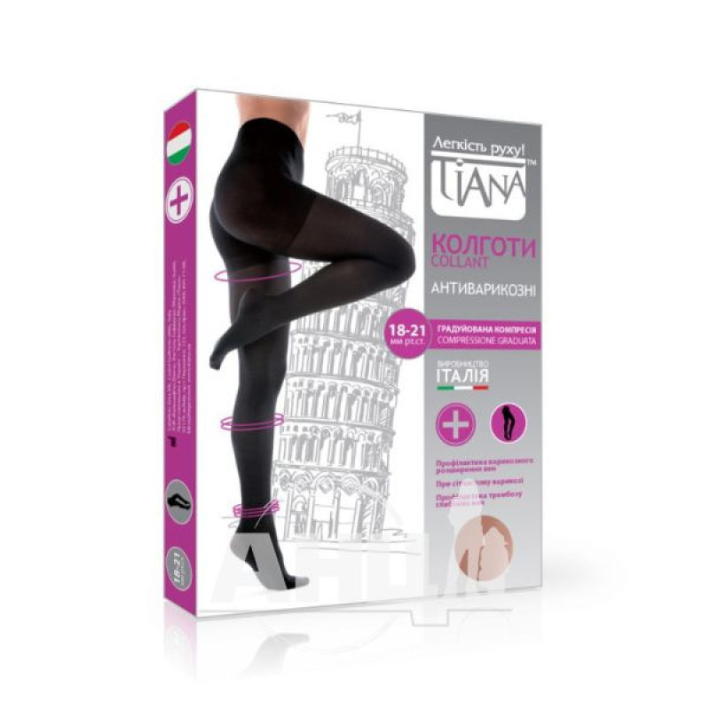 Tiana compression tights 18-21mm 140 den beige size 6