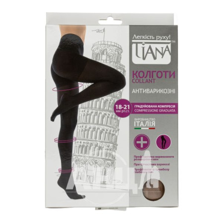 Tiana compression tights 18-21mm 140 den beige size 2
