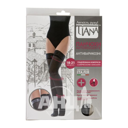 Tiana compression stockings 18-21mm 140 den black size 3