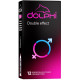 Презервативы Dolphi Double Effect с точками и ребрами №12