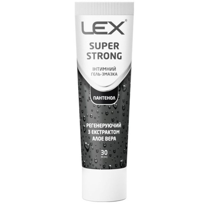 Lex Super Strong intimate lubricant gel with regenerating aloe 30 ml