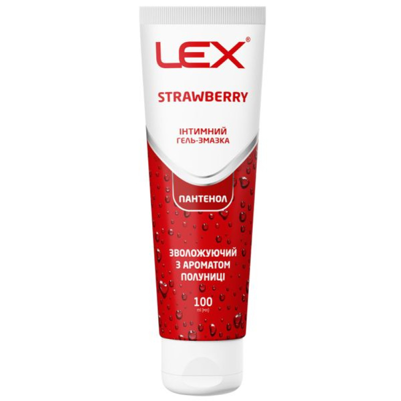 Lex Aqua Strawberry Moisturizing Intimate Lubricant Gel 100 ml