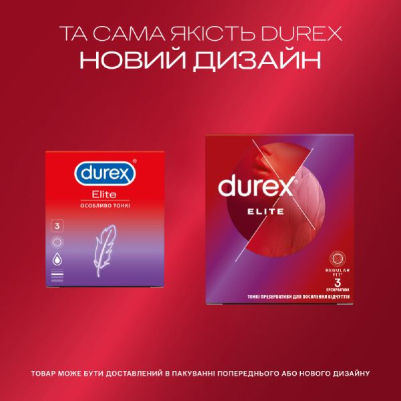 Durex elite thin condoms No. 3