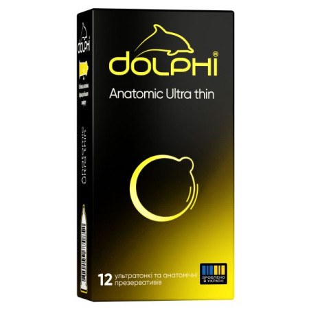 Презервативы Dolphi анатомические сверхтонкие №12