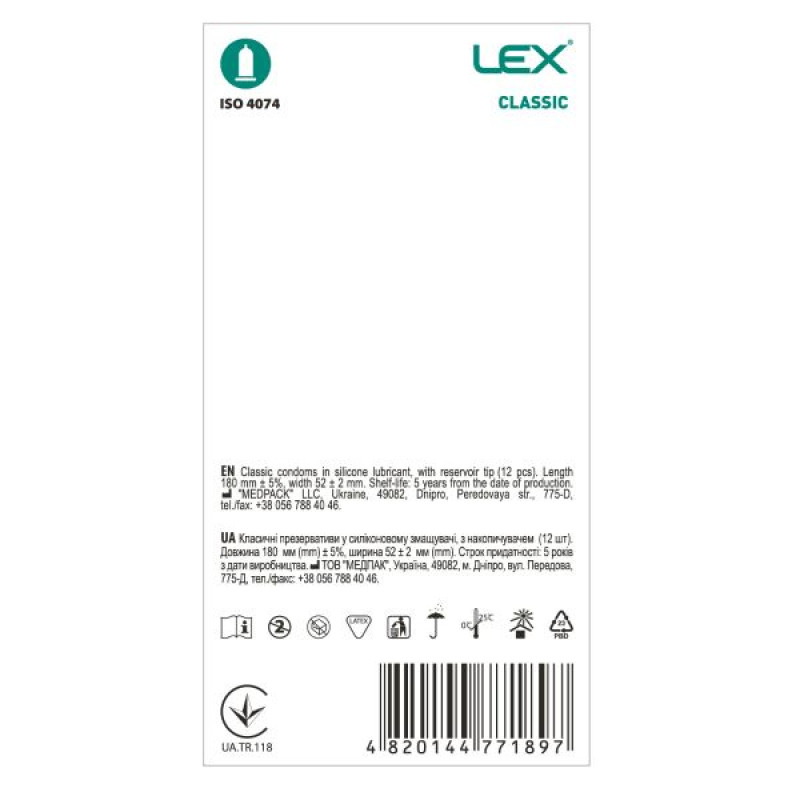 Lex classic condoms No. 12