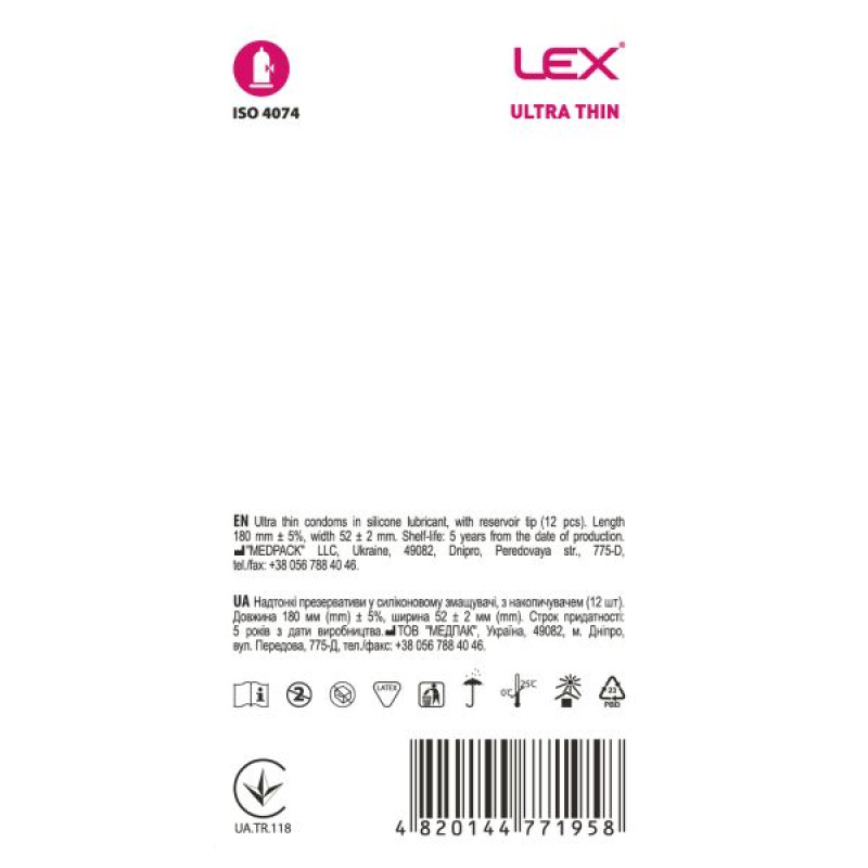 Lex thin condoms No. 12