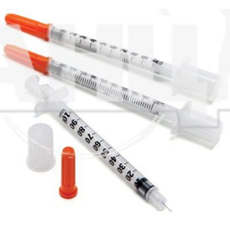 Шприц инъекционный инсулиновый BD Micro-fine plus 0,5 мл U-100 с иглой 30G (0,3 мм х 8 мм) №1