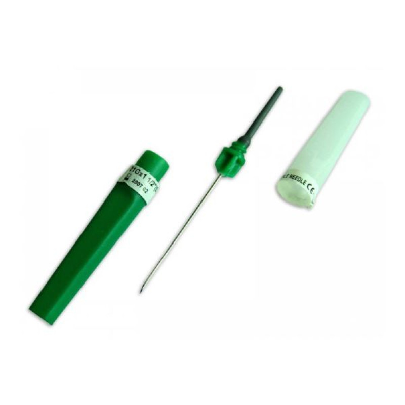 BD Precisionglide 21G Vacutainer Needle (0.8x38mm) Green No. 100