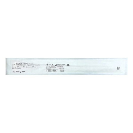 Thoracic drainage on metal stylet trocar fr 24