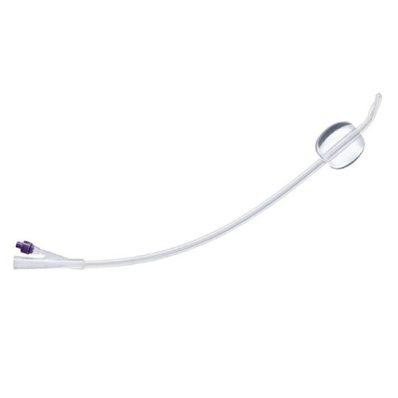 Urological catheter Medicare type Foley silicone 30-22 FR purple 2-way S-2FS No. 1