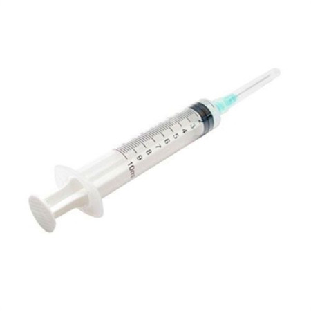 Шприц Hemoplast трехкомпонентный 10 мл с иглой 21G Луер 0,8 х 38 мм №1