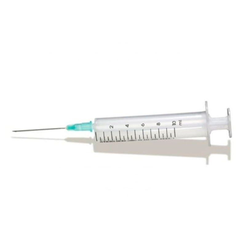 10 ml two-component syringe with luer needle