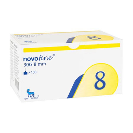 Needle for NovoFine syringe pens 30g 0.3x8mm No. 100