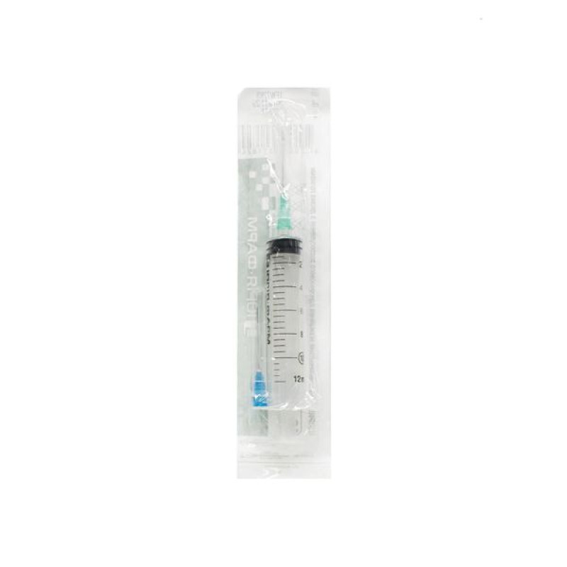 Injection syringe 10 ml with two needles No. 1