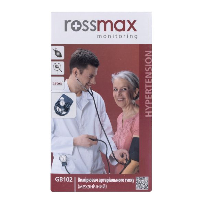 Mechanical tonometer with stethoscope Rossmax GB102