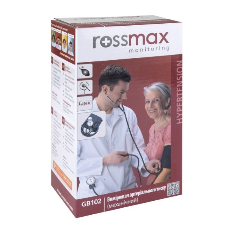 Mechanical tonometer with stethoscope Rossmax GB102