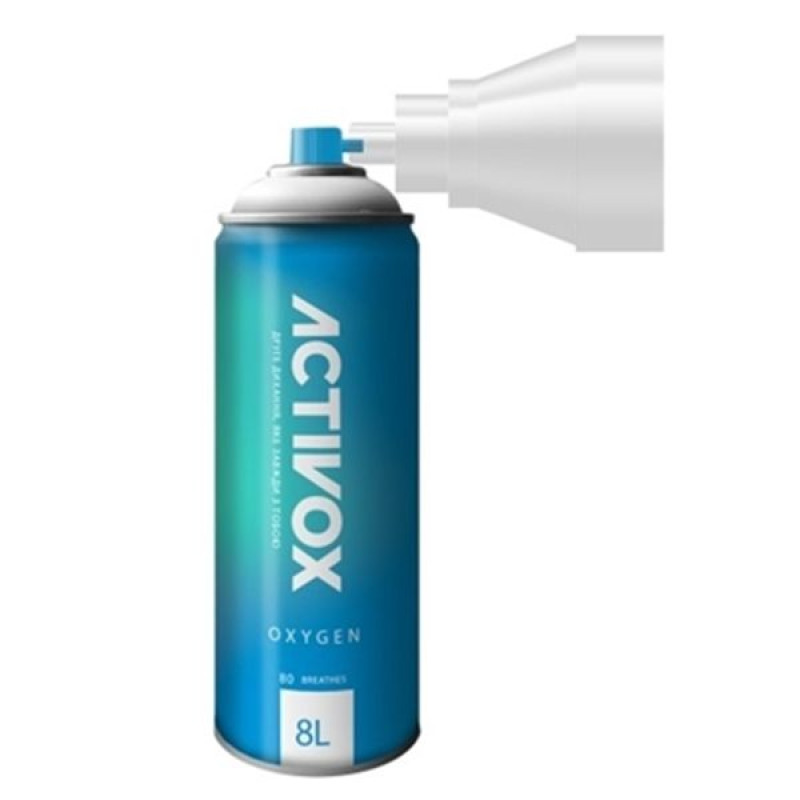 Portable oxygen recreational inhaler Activox 8 liters AR-001