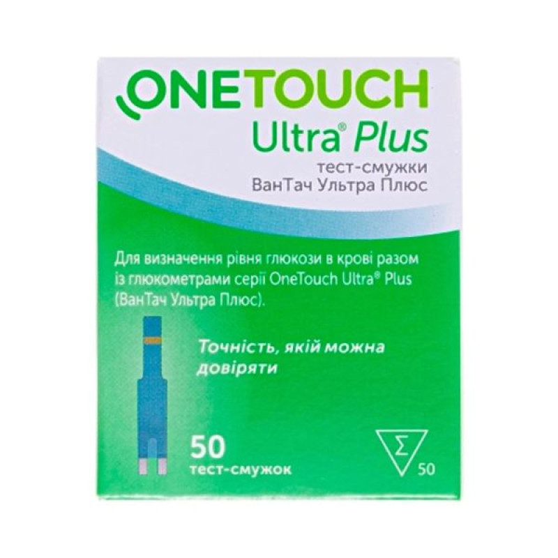 Тест-смужки OneTouch Ultra Plus №50