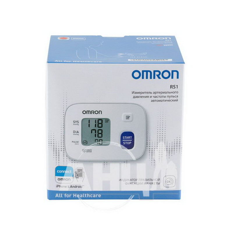 Automatic wrist blood pressure monitor Omron RS1 NEM-6160-E