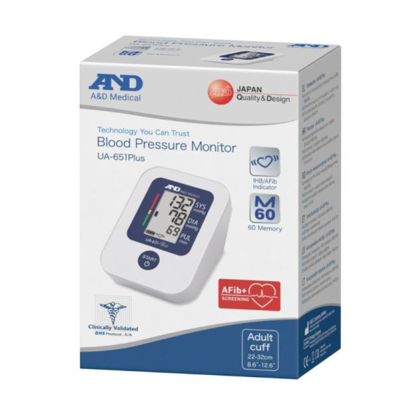 Automatic tonometer A&D UA-651 PLUS