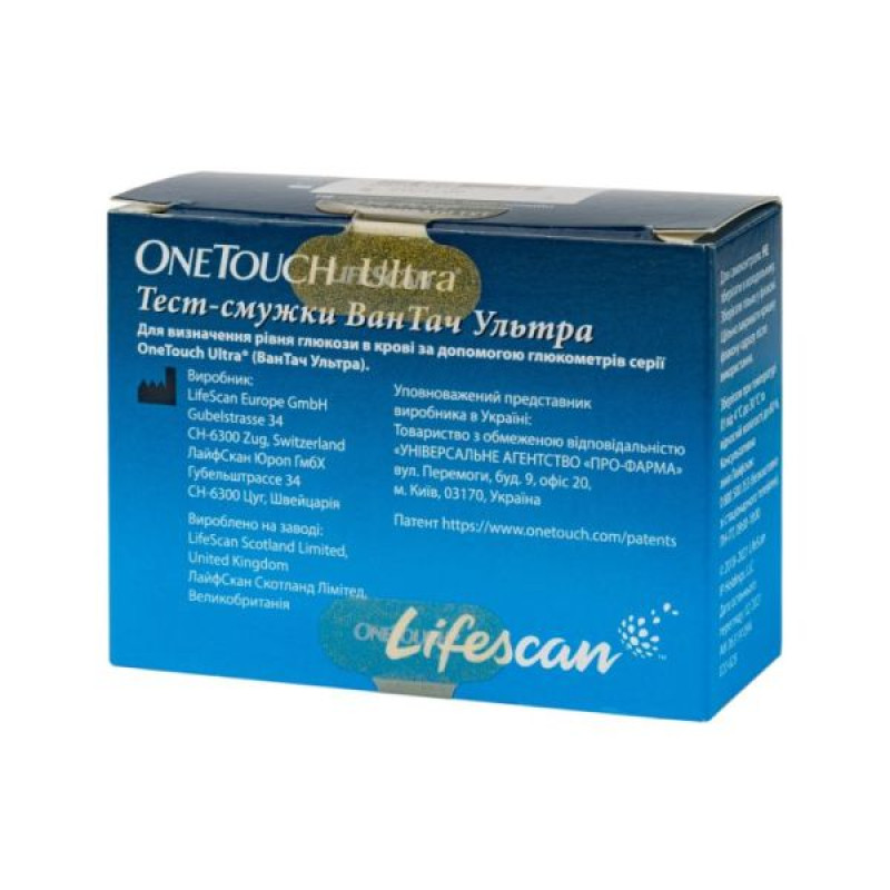 Тест-полоски One Touch Ultra №50