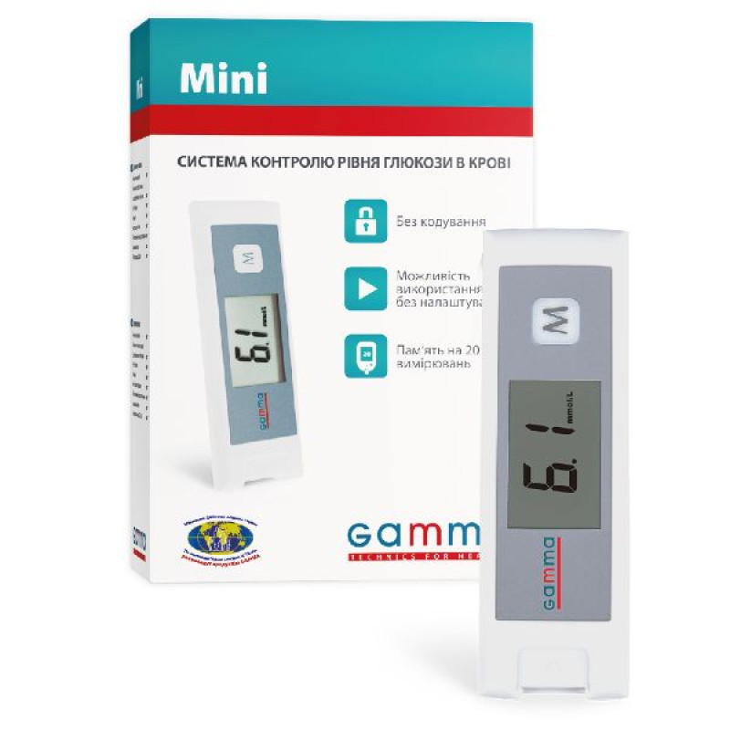 Глюкометр Gamma Mini