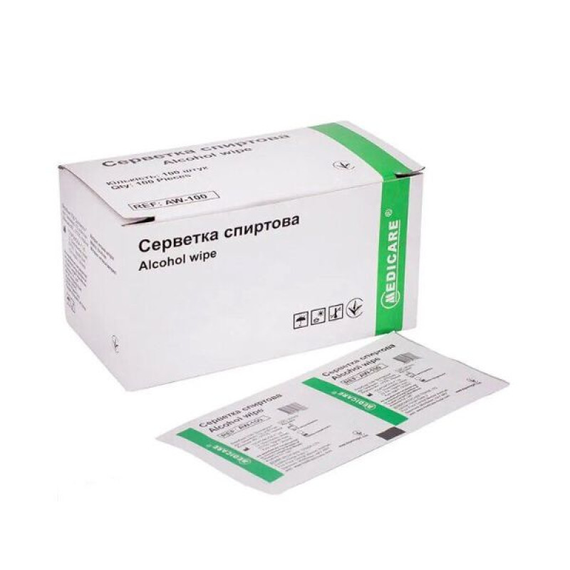 Alcohol wipe 30x65mm No. 100