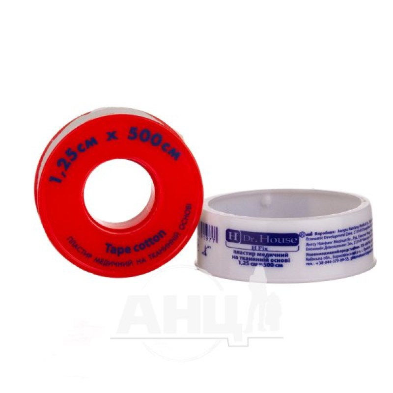 Medical plaster Dr.House 1.25 cm x 500 cm on a fabric base, reel