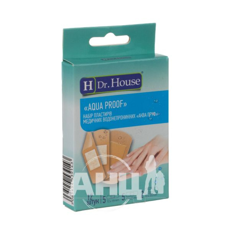 Set of medical plasters Dr. House aqua proof waterproof No. 12